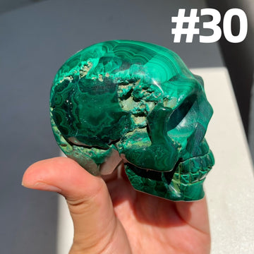 Malachite Skulls