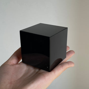 Black Obsidian Cube