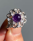 Amethyst Fidget Spinner Ring