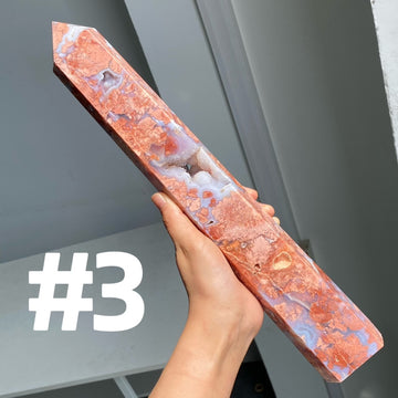 Pink Agate Big Towers