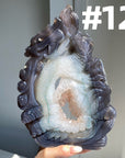Druzy Agate Dragon