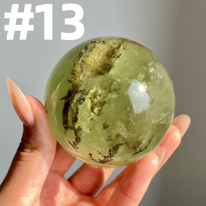 Apple Green Fluorite Sphere