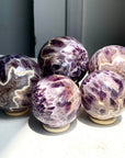 Feather Amethyst Sphere