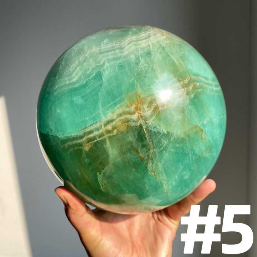 Baja Blast Fluorite Large Sphere