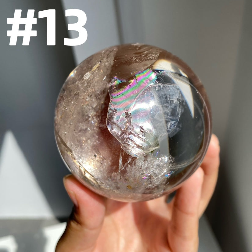 Rainbow Clear Quartz Sphere