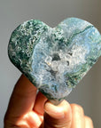 Moss Agate Hearts