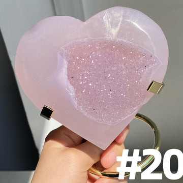 Druzy Agate Big Moons and Hearts