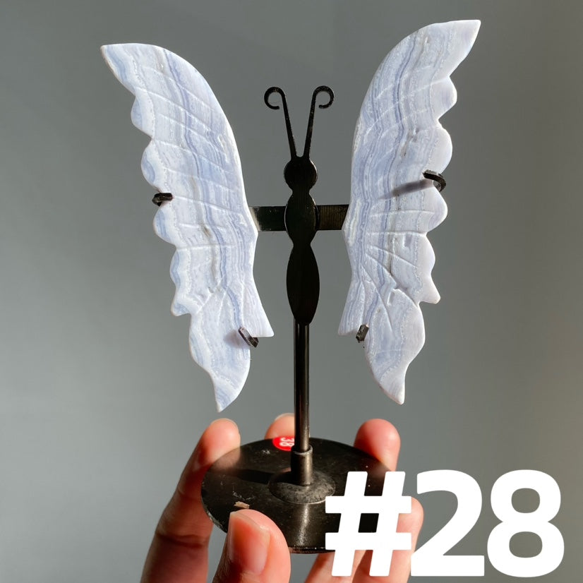 Blue Lace Agate Butterfly