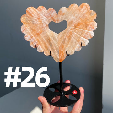Crystal Swan Heart Wings