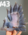 Druzy Agate 9 Tailed Fox