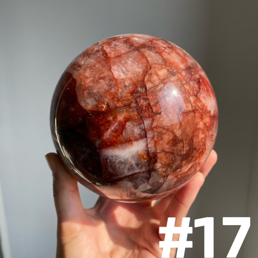 Fire Quartz Big Spheres