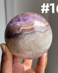 Amethyst x Crazy Lace Agate Sphere