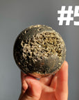 Pyrite Druzy Sphere