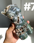 Large Moss Agate Lady Body