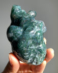 Moss Agate Human Heart