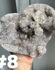 Amethyst Cluster Heart