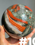 Large African Blood Stone Sphere