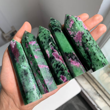 Ruby Zoisite Small Towers
