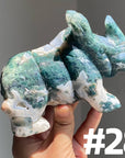Moss Agate Rhinocero