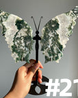 Moss Agate Big Butterfly Wings