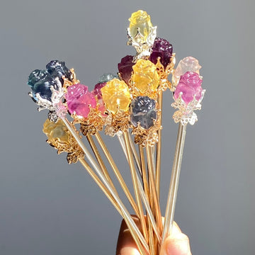 Fluorite Hair Stick