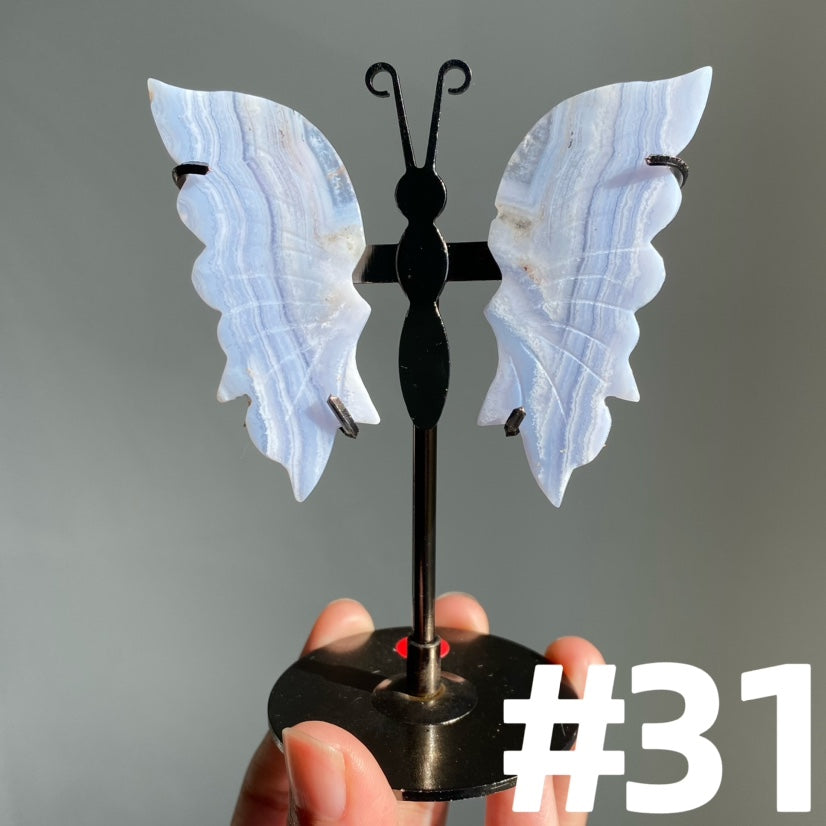 Blue Lace Agate Butterfly