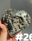 AAA Grade Pyrite Heart