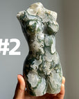 Large Moss Agate Lady Body