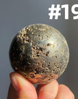 Pyrite Druzy Sphere