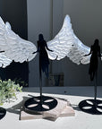 Large Selenite Angel Wings