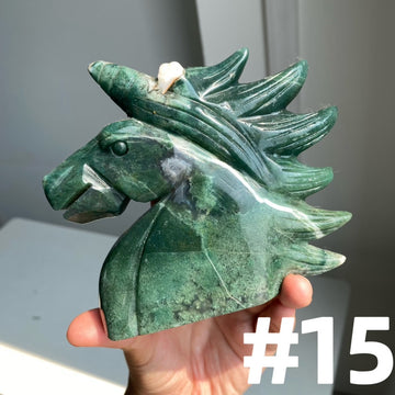 Moss Agate Unicorn