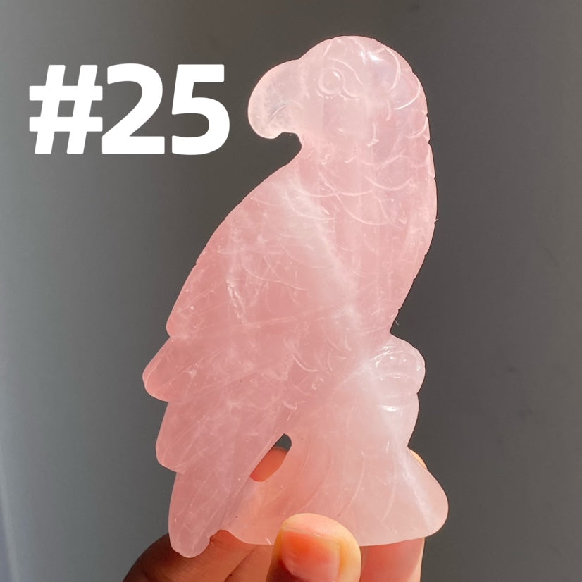 Rose Quartz Parrot