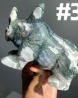 Moss Agate Rhinocero