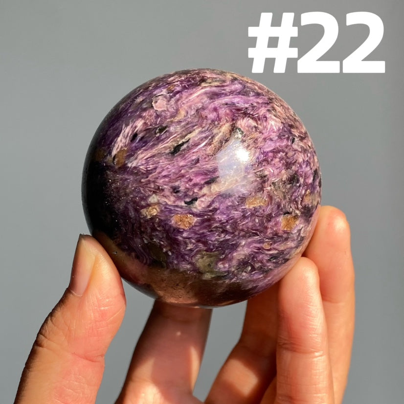 Charoite Sphere