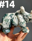 Moss Agate Rhinocero