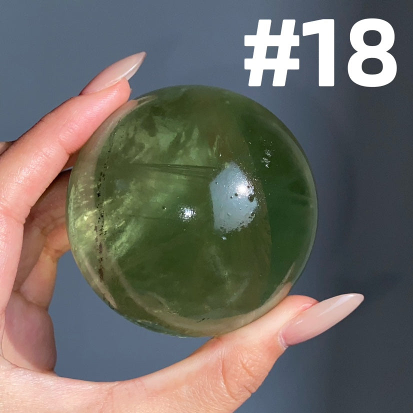 Apple Green Fluorite Sphere
