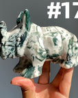 Moss Agate Rhinocero