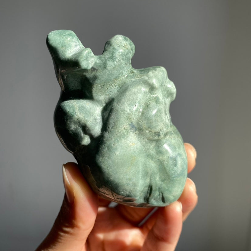 Moss Agate Human Heart