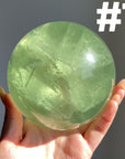 Apple Green Fluorite Sphere