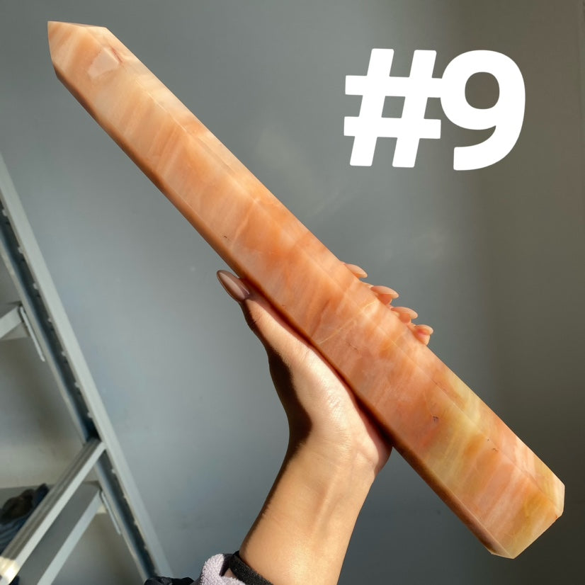 Pink Banded Agate Big Tower