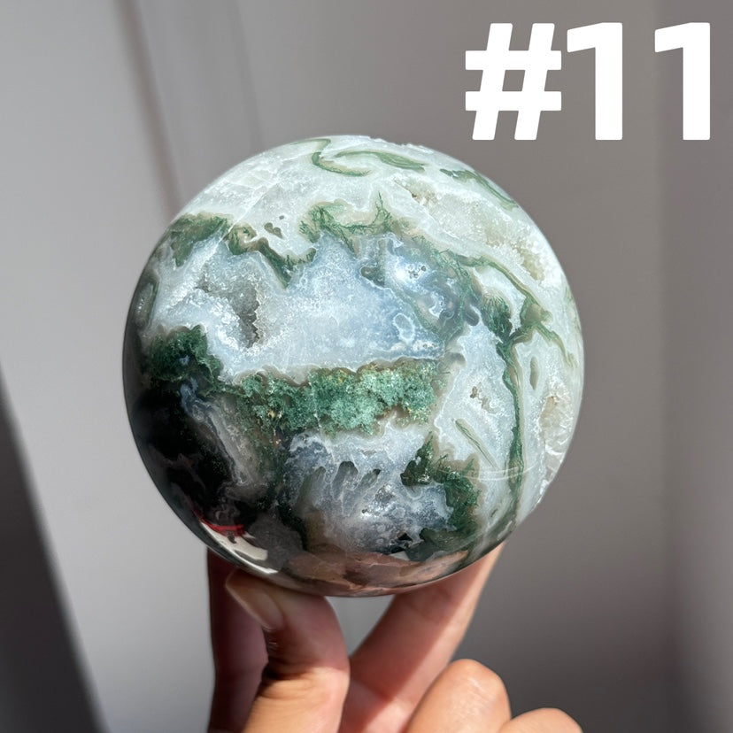 Moss Agate Big Spheres