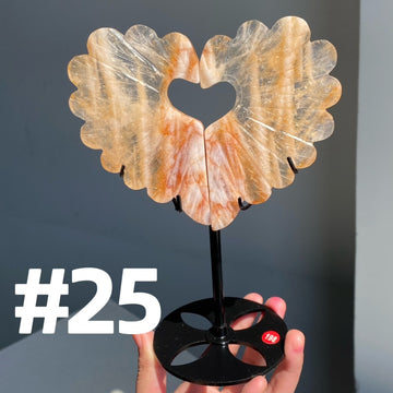 Crystal Swan Heart Wings