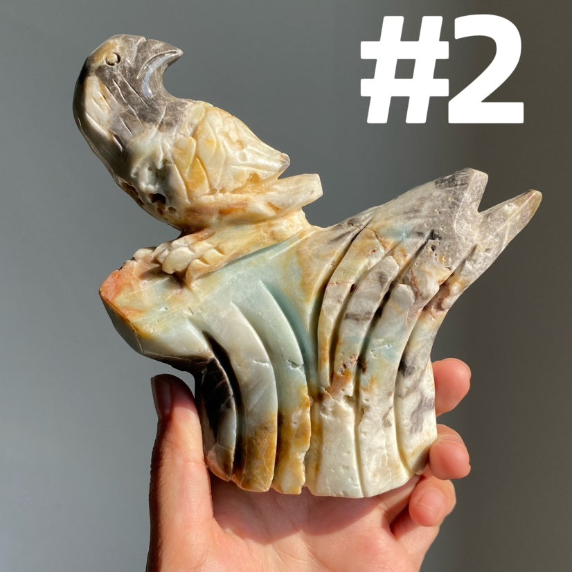 Sky Blue Quartz Bird