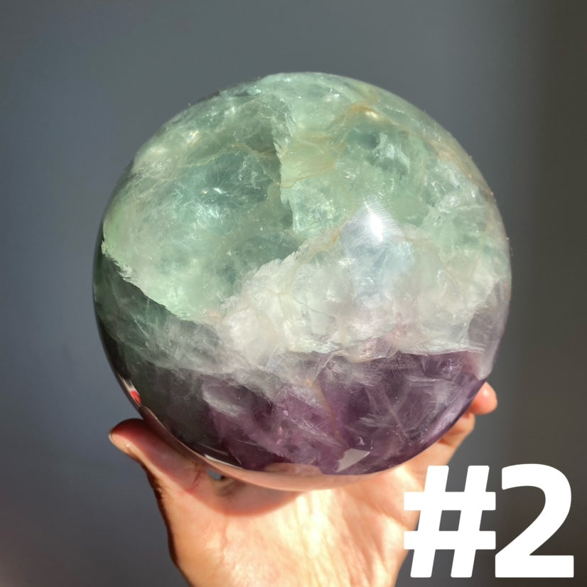 Baja Blast Fluorite Large Sphere