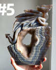 Druzy Agate Dragon