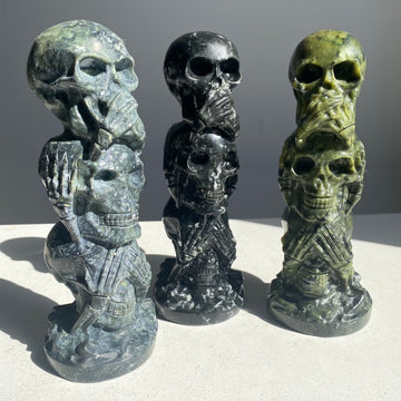 Large "See No Evil" Skulls