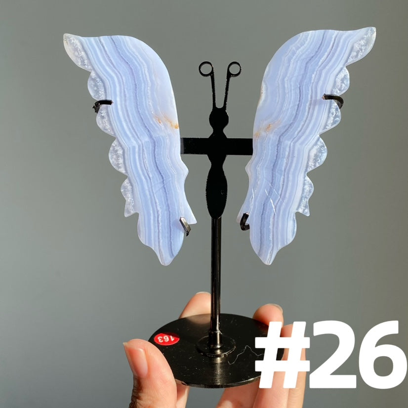 Blue Lace Agate Butterfly