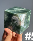 Moss Agate Cube