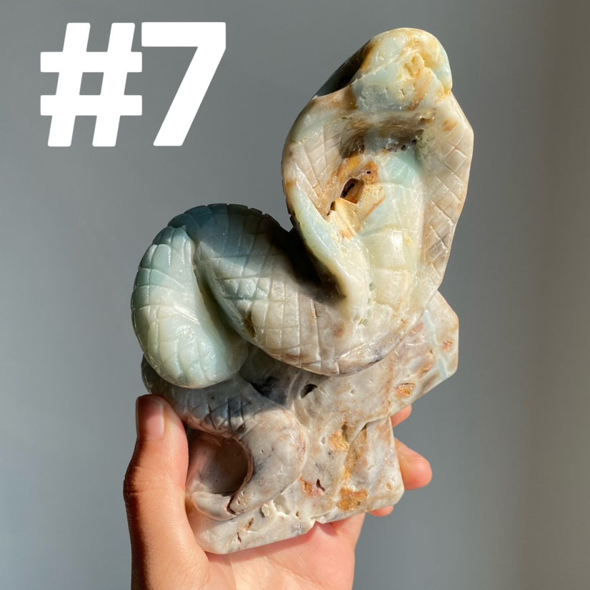 Sky Blue Quartz Snake