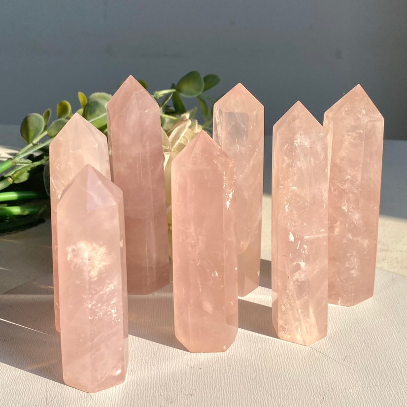 Rose Quartz Small Tower